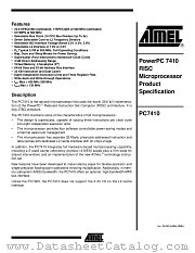 PC7410 datasheet pdf Atmel