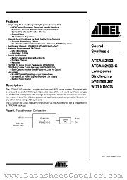 ATSAM2193 datasheet pdf Atmel