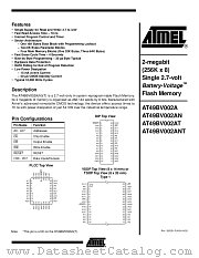AT49V002AT datasheet pdf Atmel