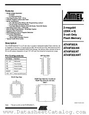 AT49F002ANT datasheet pdf Atmel