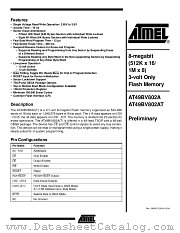 AT49BV802AT datasheet pdf Atmel