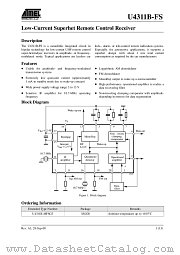 U4311B-FS datasheet pdf Atmel