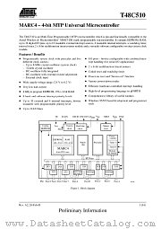 T48C510 datasheet pdf Atmel