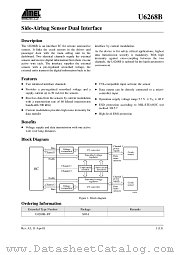 U6268B datasheet pdf Atmel