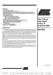 M67025E datasheet pdf Atmel