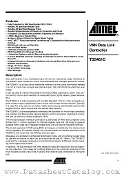 TSS461C datasheet pdf Atmel