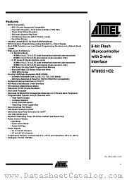 AT89C51IC2 datasheet pdf Atmel