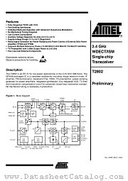 T2802 datasheet pdf Atmel