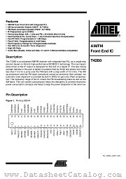T4260 datasheet pdf Atmel