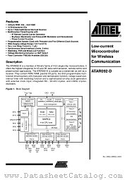 ATAR092-D datasheet pdf Atmel