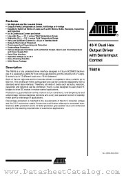 T6816 datasheet pdf Atmel