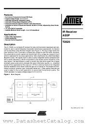 T2525 datasheet pdf Atmel
