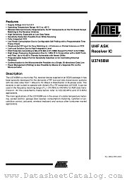 U3745BM datasheet pdf Atmel