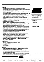 ATA5811 datasheet pdf Atmel