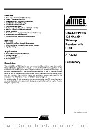 ATA5282 datasheet pdf Atmel