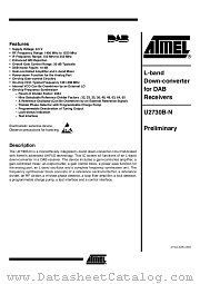 U2730B-N datasheet pdf Atmel