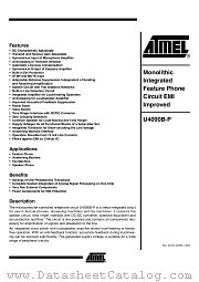 U4090B-P datasheet pdf Atmel