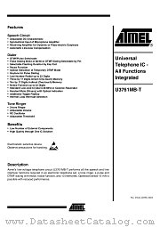 U3761MB-T datasheet pdf Atmel