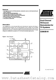 U2860B-M datasheet pdf Atmel