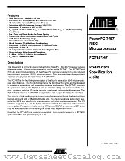 PC7447 datasheet pdf Atmel