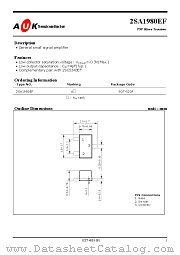 2SA1980EF datasheet pdf AUK Corp