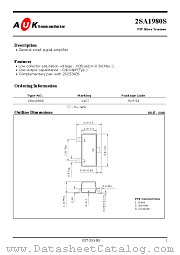 2SA1980S datasheet pdf AUK Corp