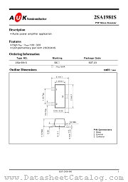 2SA1981S datasheet pdf AUK Corp