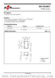 2SC5343EF datasheet pdf AUK Corp