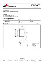 2SC5344SF datasheet pdf AUK Corp