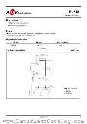 BC818 datasheet pdf AUK Corp
