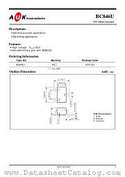 BC846U datasheet pdf AUK Corp