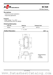 BC848 datasheet pdf AUK Corp