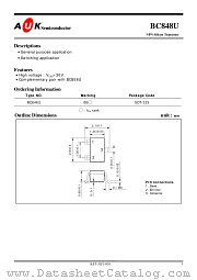 BC848U datasheet pdf AUK Corp