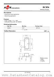 BC856 datasheet pdf AUK Corp