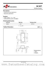 BC857 datasheet pdf AUK Corp