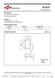 BC857F datasheet pdf AUK Corp