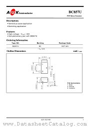 BC857U datasheet pdf AUK Corp