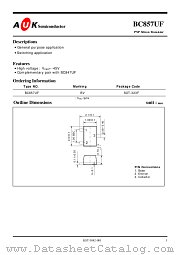 BC857UF datasheet pdf AUK Corp