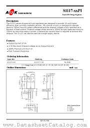 S1117-XXPI datasheet pdf AUK Corp