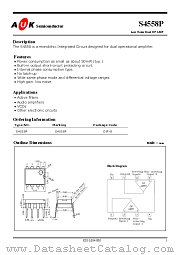 S4558P datasheet pdf AUK Corp