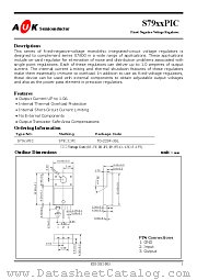 S7909PIC datasheet pdf AUK Corp
