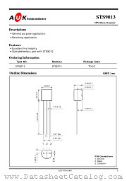 S9013 datasheet pdf AUK Corp