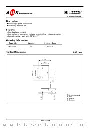 SBT2222F datasheet pdf AUK Corp