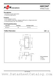 SBT2907 datasheet pdf AUK Corp