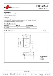 SBT2907AF datasheet pdf AUK Corp