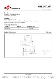 SBT2907AU datasheet pdf AUK Corp