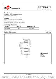 SBT3904UF datasheet pdf AUK Corp