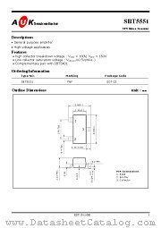 SBT5551 datasheet pdf AUK Corp