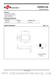 SDB10A40 datasheet pdf AUK Corp