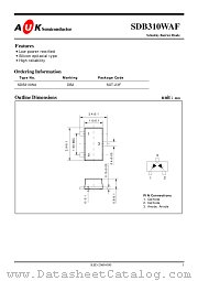 SDB310WAF datasheet pdf AUK Corp